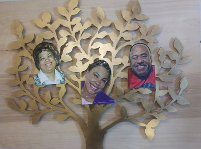 "FAMILY TREES" - Heirloom Custom Hand-Painted Portraits - 3-Dimensional Birch Panel Cut Out