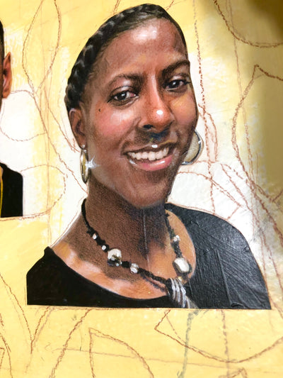 "FAMILY TREES" - Heirloom Custom Hand-Painted Family Portraits - 2-Dimensional flat canvas/panel Birch Wood Panel